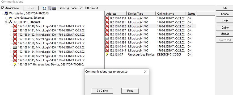 Remotely Changing IP of PLC