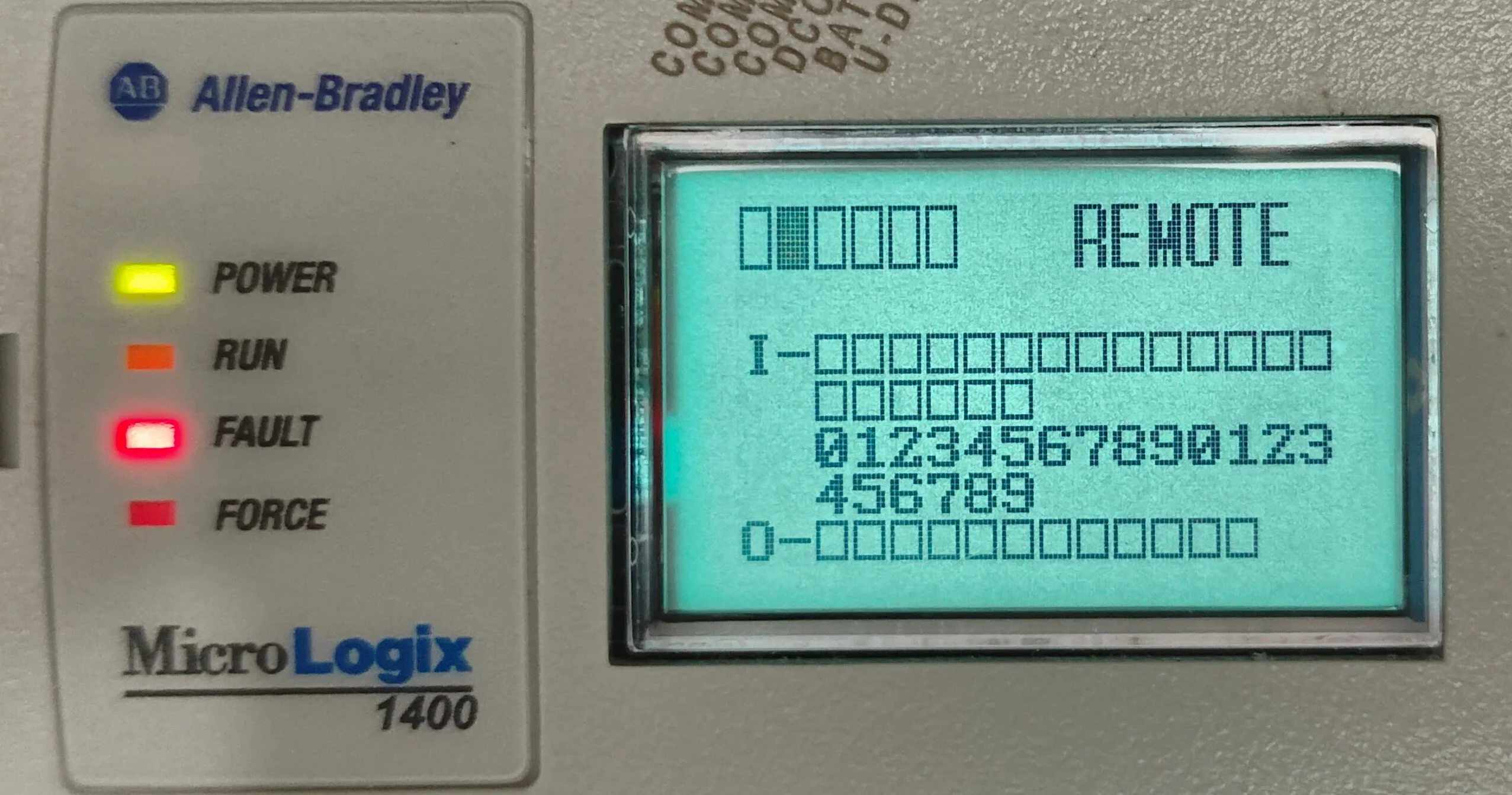 Trigger STI Faults triggered in micrologix 1400 plc