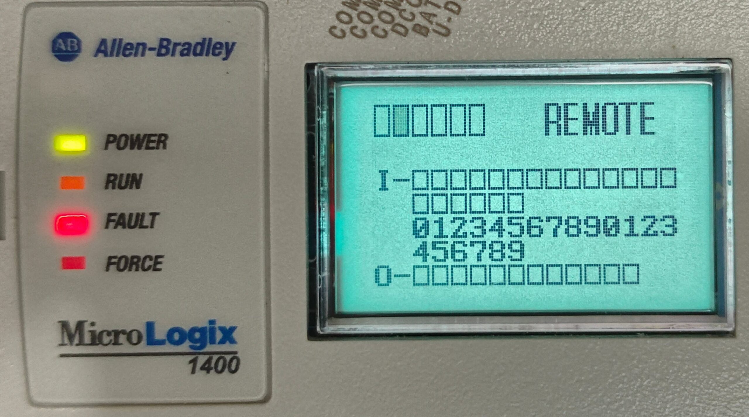 User Fault Routine in PLC